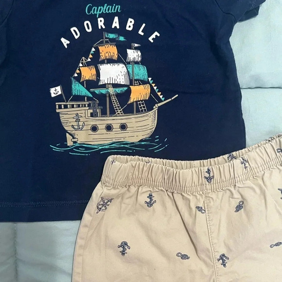 Carter's Captain Adorable Tee Shirt & Shorts Set - Picture 3 of 8
